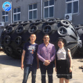 China Supplier Marine Floating Pneumatic Ykohama Type Fender with chain and tire net